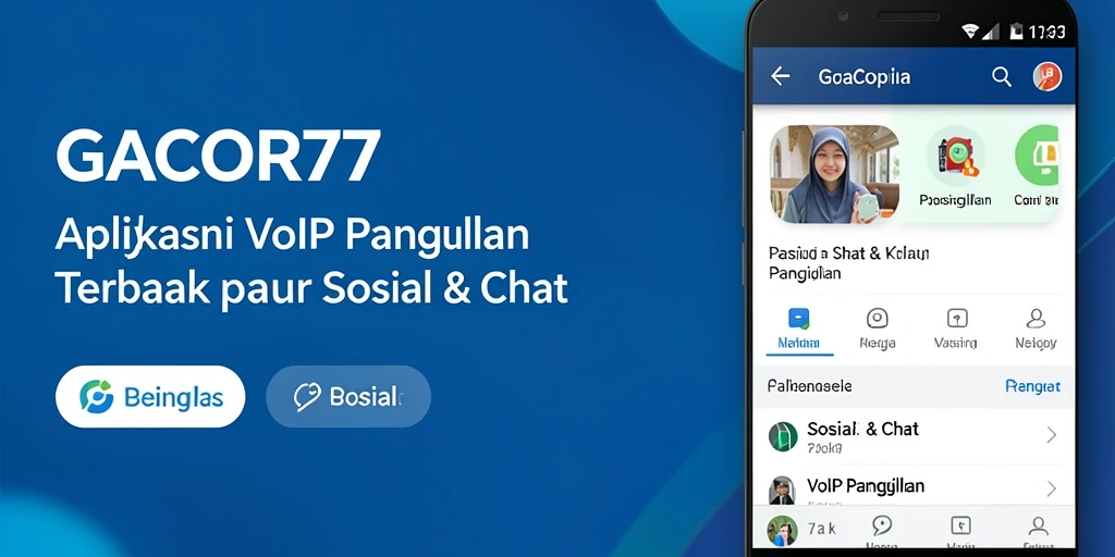 Antarmuka GACOR77 dengan fitur panggilan VoIP yang lengkap.