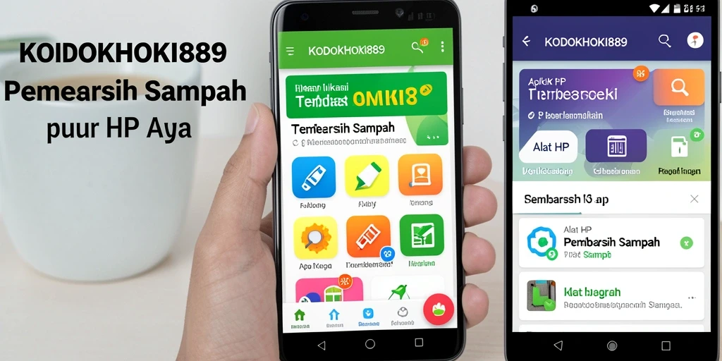 Antarmuka aplikasi KODOKHOKI889 dengan fitur pembersihan tampak jelas dan mudah dipahami.