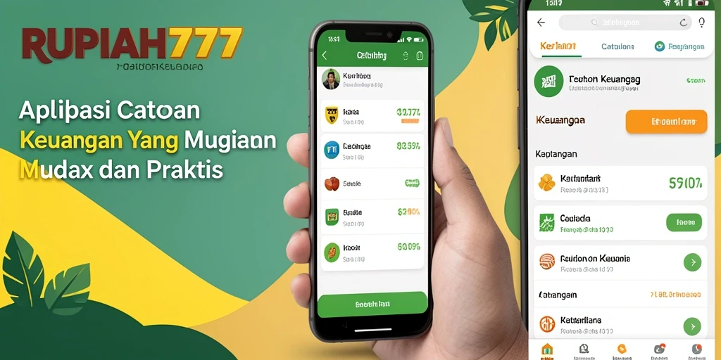 Tampilan antarmuka aplikasi Catatan Keuangan RUPIAH777 yang sederhana dan fungsional.