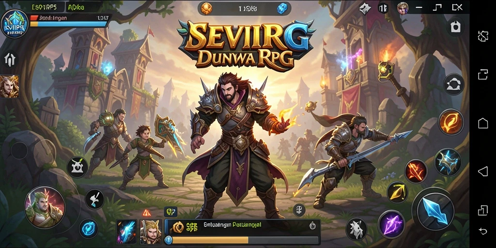 Tampilan antarmuka permainan RPG SVIP5 yang menarik dan intuitif.
